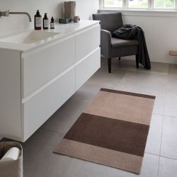 Tica Copenhagen Gulvm�tte Stripes Horisontal Sand/Brun 67x120 cm