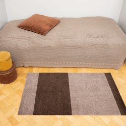 Tica Copenhagen Gulvm�tte Stripes Horisontal Sand/Brun 90x130 cm