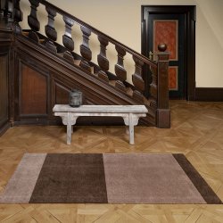 Tica Copenhagen Gulvm�tte Stripes Horisontal Sand/Brun 90x200 cm