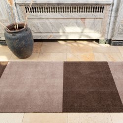 Tica Copenhagen Gulvm�tte Stripes Horisontal Sand/Brun 90x200 cm