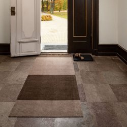 Tica Copenhagen Gulvm�tte Stripes Horisontal Sand/Brun 90x200 cm