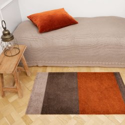 Tica Copenhagen Gulvm�tte Stripes Horisontal Sand/Brun/Terrakotta 60x90 cm