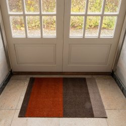 Tica Copenhagen Gulvm�tte Stripes Horisontal Sand/Brun/Terrakotta 60x90 cm
