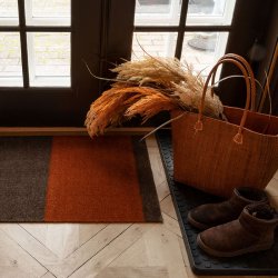Tica Copenhagen Gulvm�tte Stripes Horisontal Sand/Brun/Terrakotta 60x90 cm