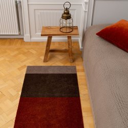 Tica Copenhagen Gulvm�tte Stripes Horisontal Sand/Brun/Terrakotta 67x120 cm