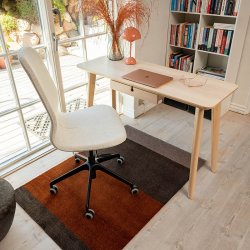 Tica Copenhagen Gulvm�tte Stripes Horisontal Sand/Brun/Terrakotta 90x130 cm