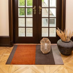 Tica Copenhagen Gulvm�tte Stripes Horisontal Sand/Brun/Terrakotta 90x130 cm