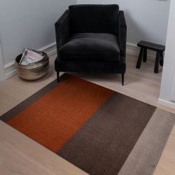 Tica Copenhagen Gulvm�tte Stripes Horisontal Sand/Brun/Terrakotta 90x130 cm