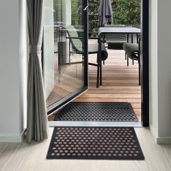 Tica Copenhagen Gulvm�tte Dot Gr�bl�/Sand 40x60cm