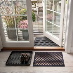 Tica Copenhagen Gulvm�tte Dot Gr�bl�/Sand 40x60cm