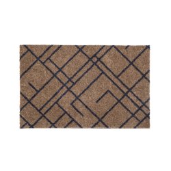 Tica Copenhagen Gulvm�tte Lines Sand/Gr�bl� 40x60cm