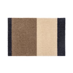 Tica Copenhagen Gulvm�tte Stripes Gr�bl�/Sand/Ivory 40x60cm