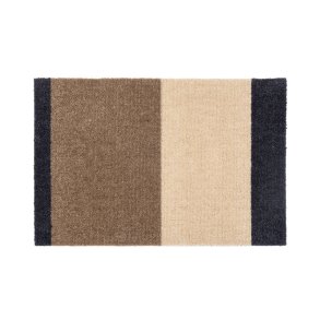 Tica Copenhagen Gulvm�tte Stripes Gr�bl�/Sand/Ivory 40x60cm