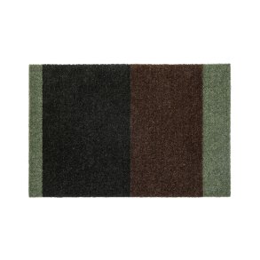 Tica Copenhagen Gulvm�tte Stripes St�vet Gr�n/Brun 40x60cm