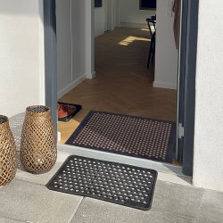 Tica Copenhagen Gulvm�tte Dot Gr�bl�/Sand 60x90cm