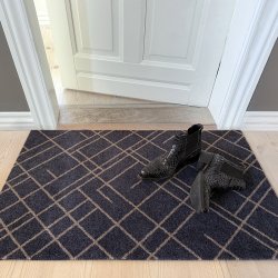 Tica Copenhagen Gulvm�tte Lines Gr�bl�/Sand 60x90cm