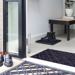 Tica Copenhagen Gulvm�tte Lines Gr�bl�/Sand 60x90cm