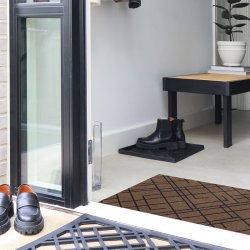 Tica Copenhagen Gulvm�tte Lines Sand/Gr�bl� 60x90cm