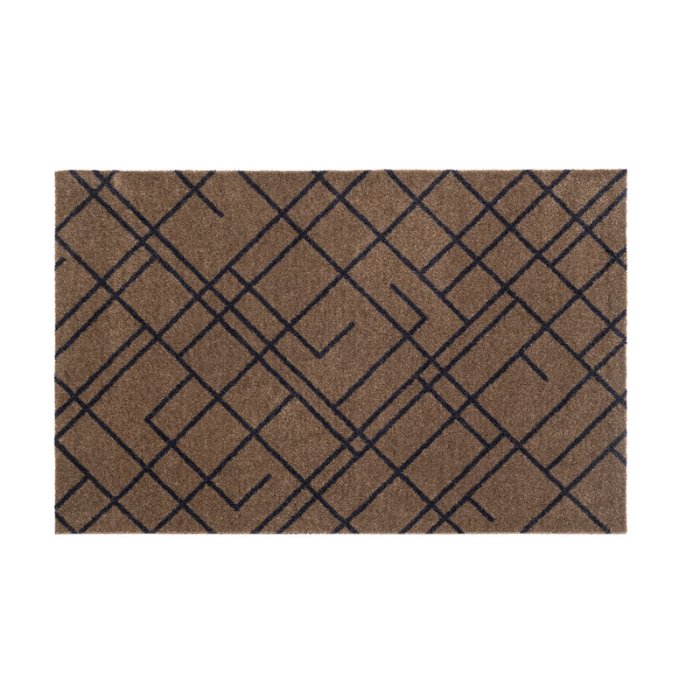 Tica Copenhagen Gulvm�tte Lines Sand/Gr�bl� 60x90cm