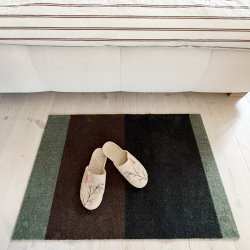 Tica Copenhagen Gulvm�tte Stripes St�vet Gr�n/Brun 60x90cm