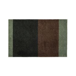 Tica Copenhagen Gulvm�tte Stripes St�vet Gr�n/Brun 60x90cm