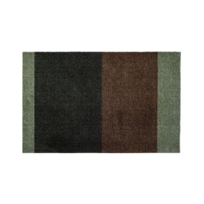 Tica Copenhagen Gulvm�tte Stripes St�vet Gr�n/Brun 60x90cm