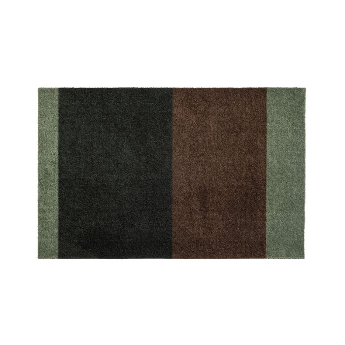 Tica Copenhagen Gulvm�tte Stripes St�vet Gr�n/Brun 60x90cm