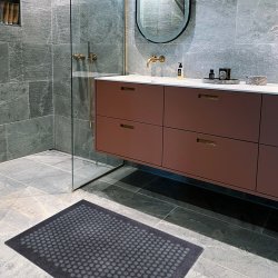 Tica Copenhagen Smudsm�tte m. Dot - Sort/Gr� - 60x90 cm.