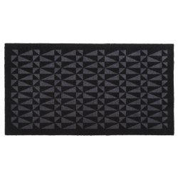 Tica Copenhagen Smudsmtte m. Geometrisk - Sort/Gr - 60x90 cm.