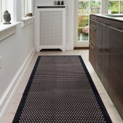 Tica Copenhagen T�ppe 100x300cm Dot Sort/Sand