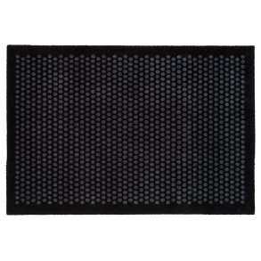 Tica Copenhagen Smudsmtte m. Dots - Black/Grey - 90x130cm