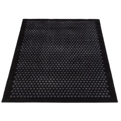 Tica Copenhagen Smudsmtte m. Dots - Black/Grey - 90x130cm