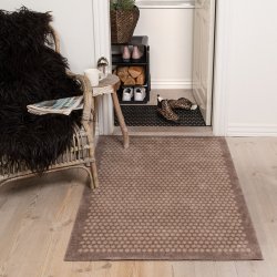 Tica Copenhagen Smudsmtte m. Dots - Sand/Beige - 90x130cm