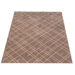 Tica Copenhagen Smudsm�tte m. Lines - Sand/Beige - 90x130cm