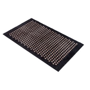 Tica Copenhagen Gulvmtte m. Dots - Sort/Sand - 60x90 cm