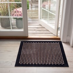 Tica Copenhagen Gulvmtte m. Dots - Sort/Sand - 60x90 cm