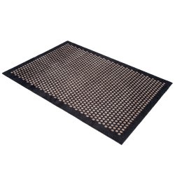 Tica Copenhagen Gulvmtte m. Dots - Sort/Sand - 90x130 cm