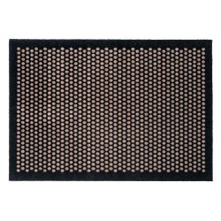 Tica Copenhagen Gulvmtte m. Dots - Sort/Sand - 90x130 cm