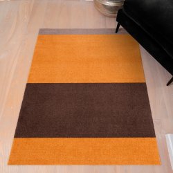Tica Copenhagen Gulvmtte Stripes Horisontal - Dijon/Brun/Sand - 67x120 cm