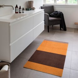 Tica Copenhagen Gulvmtte Stripes Horisontal - Dijon/Brun/Sand - 67x120 cm