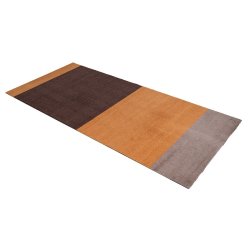Tica Copenhagen Gulvmtte Stripes Horisontal - Dijon/Brun/Sand - 90x200 cm