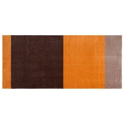Tica Copenhagen Gulvmtte Stripes Horisontal - Dijon/Brun/Sand - 90x200 cm