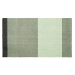Tica Copenhagen Gulvm�tte Stripes Horisontal - Lys/St�vet/M�rk Gr�n - 67x120 cm