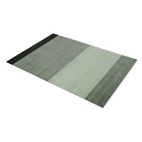 Tica Copenhagen Gulvmtte Stripes Horisontal - Lys/Stvet/Mrk Grn - 90x130 cm
