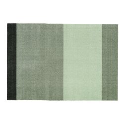Tica Copenhagen Gulvmtte Stripes Horisontal - Lys/Stvet/Mrk Grn - 90x130 cm