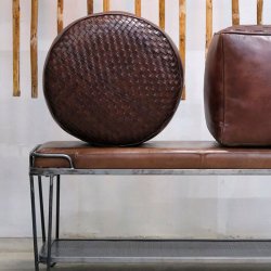 Trademark Living Ashok rund lderpuf 