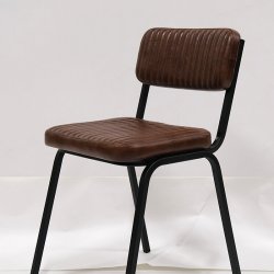 Trademark Living Astoria Spisebordsstol Quiltet Lder