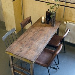 Trademark Living Astoria Spisebordsstol Quiltet Lder