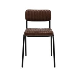 Trademark Living Astoria Spisebordsstol Quiltet Lder