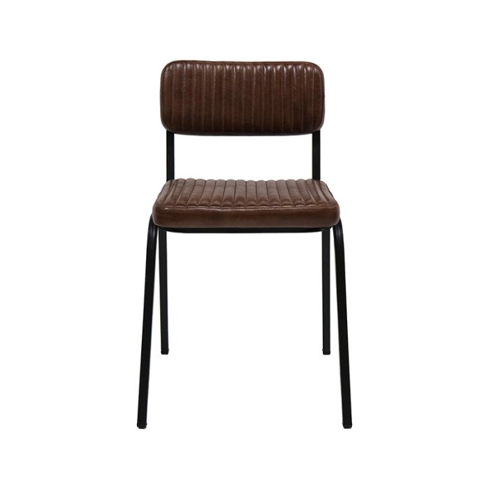 Trademark Living Astoria Spisebordsstol Quiltet Lder